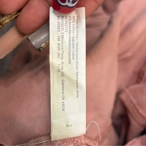 Boyfriend Cropped Denim Jacket | Pink | Size 20 - Picture 6 of 6